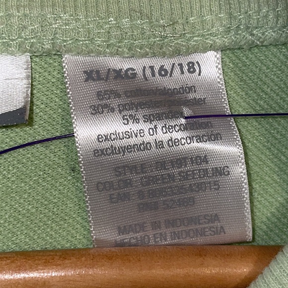 •DANSKIN•LIGHT GREEN 3/4 SLEEVE FULLZIP LIGHTWEIGHT ATHLEISURE JACKET SWEATER XL - Picture 7 of 7